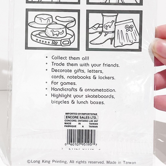 Vintage 1990s Twin Seven Stickers Holographic Sparkly Large Stickers Christmas - Picture 10 of 10